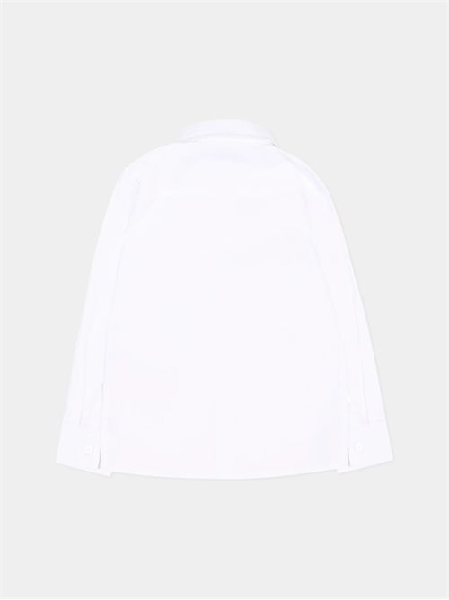 Camicia bianca per neonato con levriero TRUSSARDI JEANS | TIP26145CA/HZCWHITE